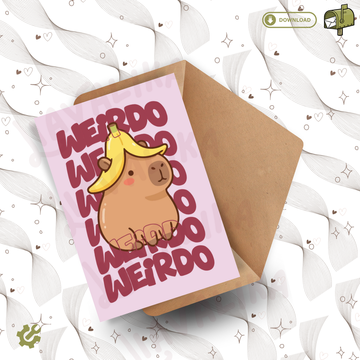Weirdo | Greeting card