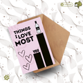 Things I love most  | Greeting card